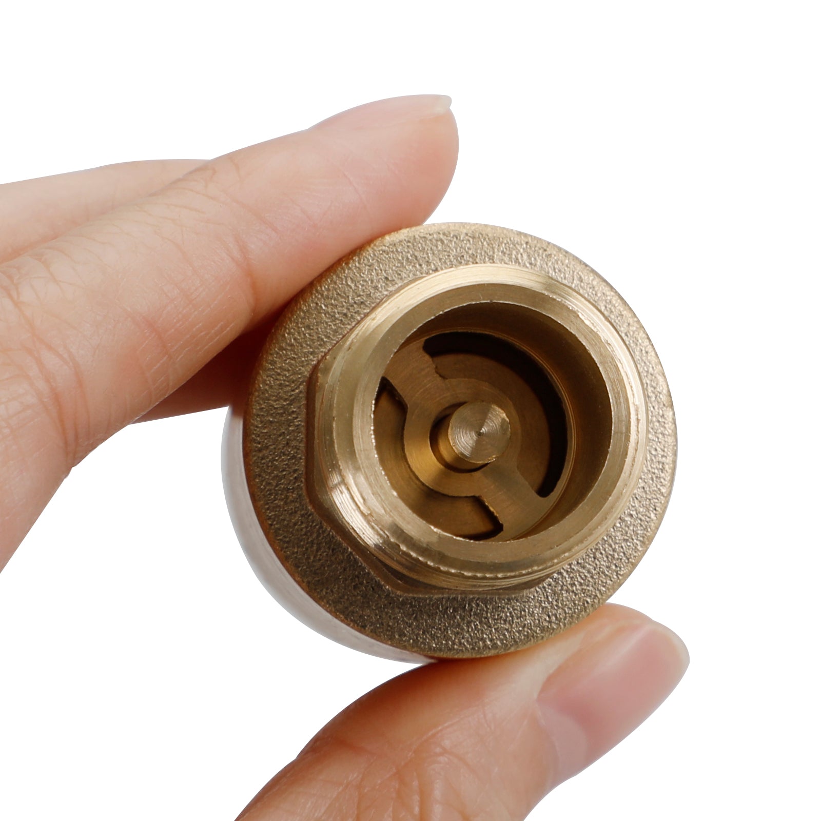 Brass Check Valve G1/2 51x30mm Male Female Thread Non-Return Backflow Prevention