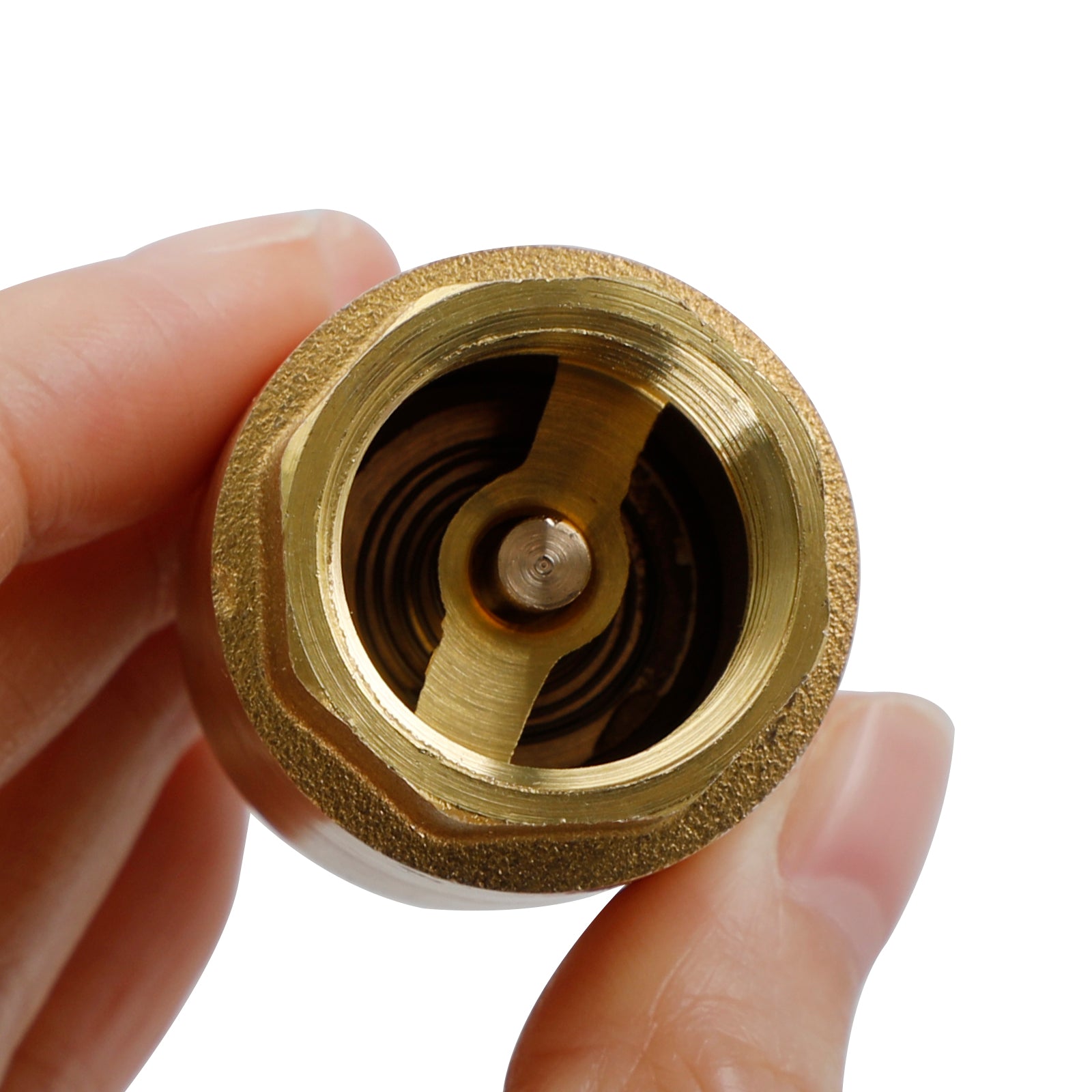 Brass Check Valve G1/2 51x30mm Male Female Thread Non-Return Backflow Prevention