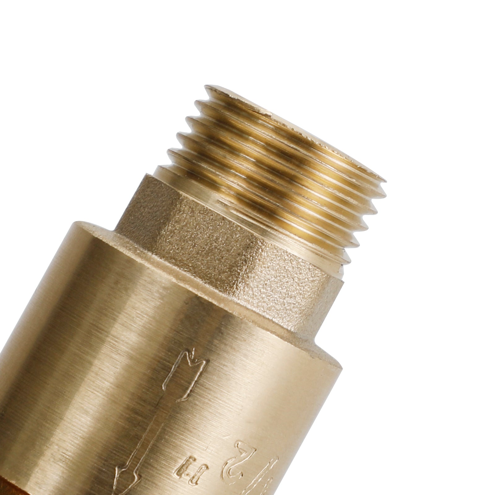 Brass Check Valve G1/2 51x30mm Male Female Thread Non-Return Backflow Prevention