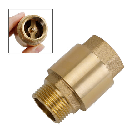 Brass Check Valve G1/2" G3/4" G1" M To F Thread Non-Return Backflow Prevention, G3/4"