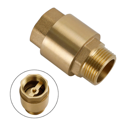 Brass Check Valve G1/2" G3/4" G1" M To F Thread Non-Return Backflow Prevention, G3/4"