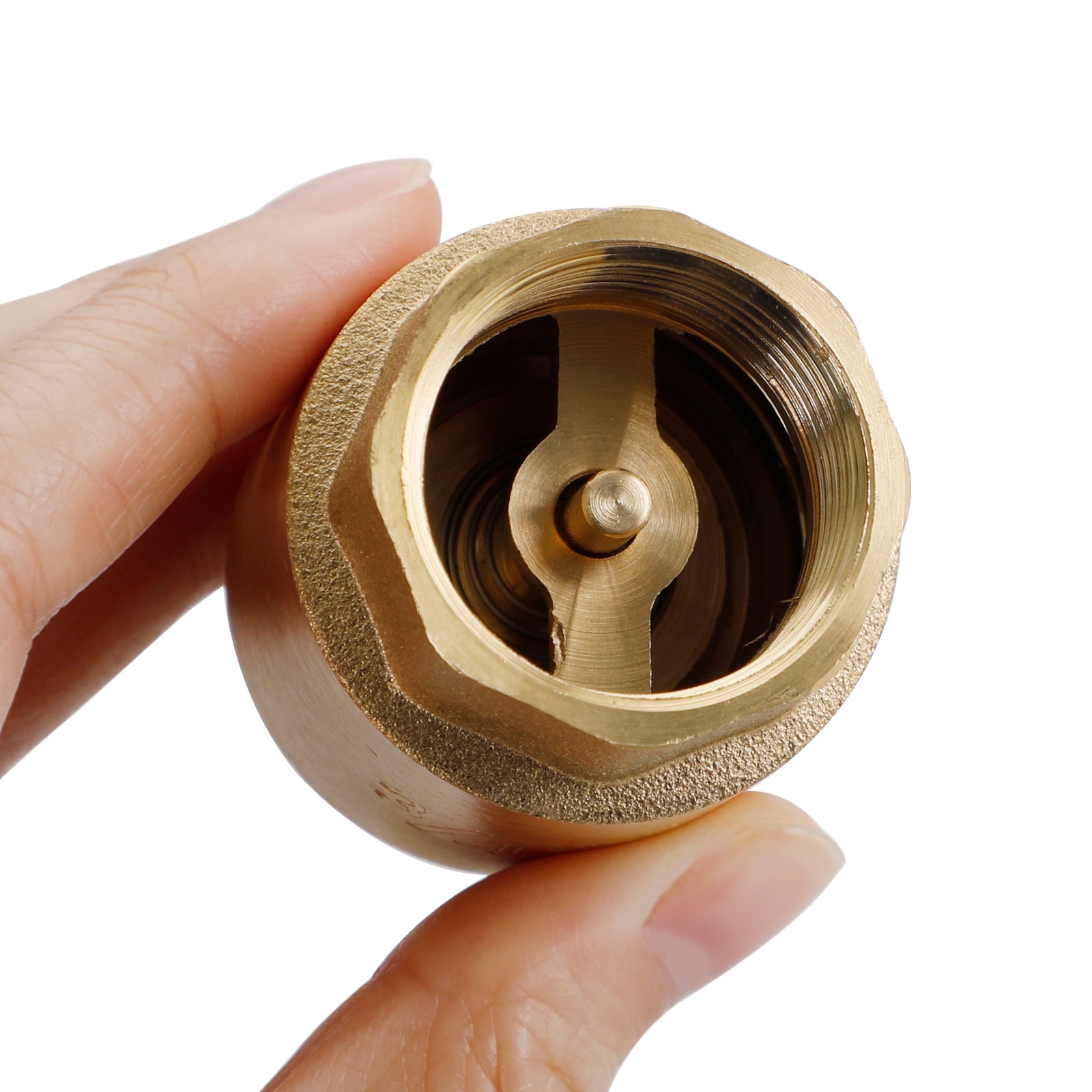 Brass Check Valve G1/2" G3/4" G1" M To F Thread Non-Return Backflow Prevention, G3/4"