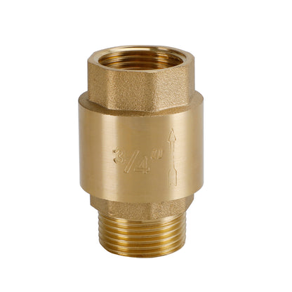 Brass Check Valve G1/2" G3/4" G1" M To F Thread Non-Return Backflow Prevention, G3/4"