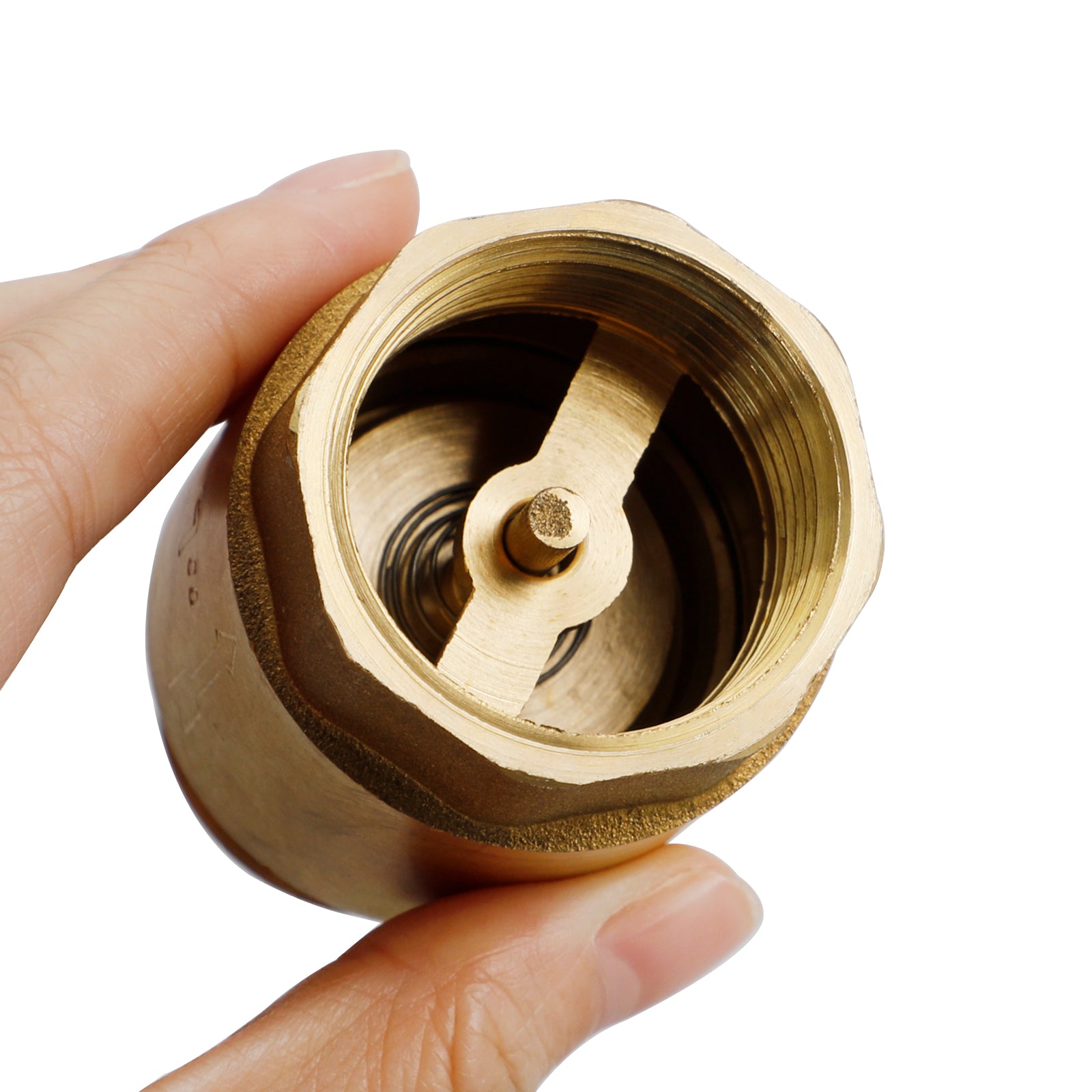 Brass Check Valve G1/2" G3/4" G1" M To F Thread Non-Return Backflow Prevention, G1"