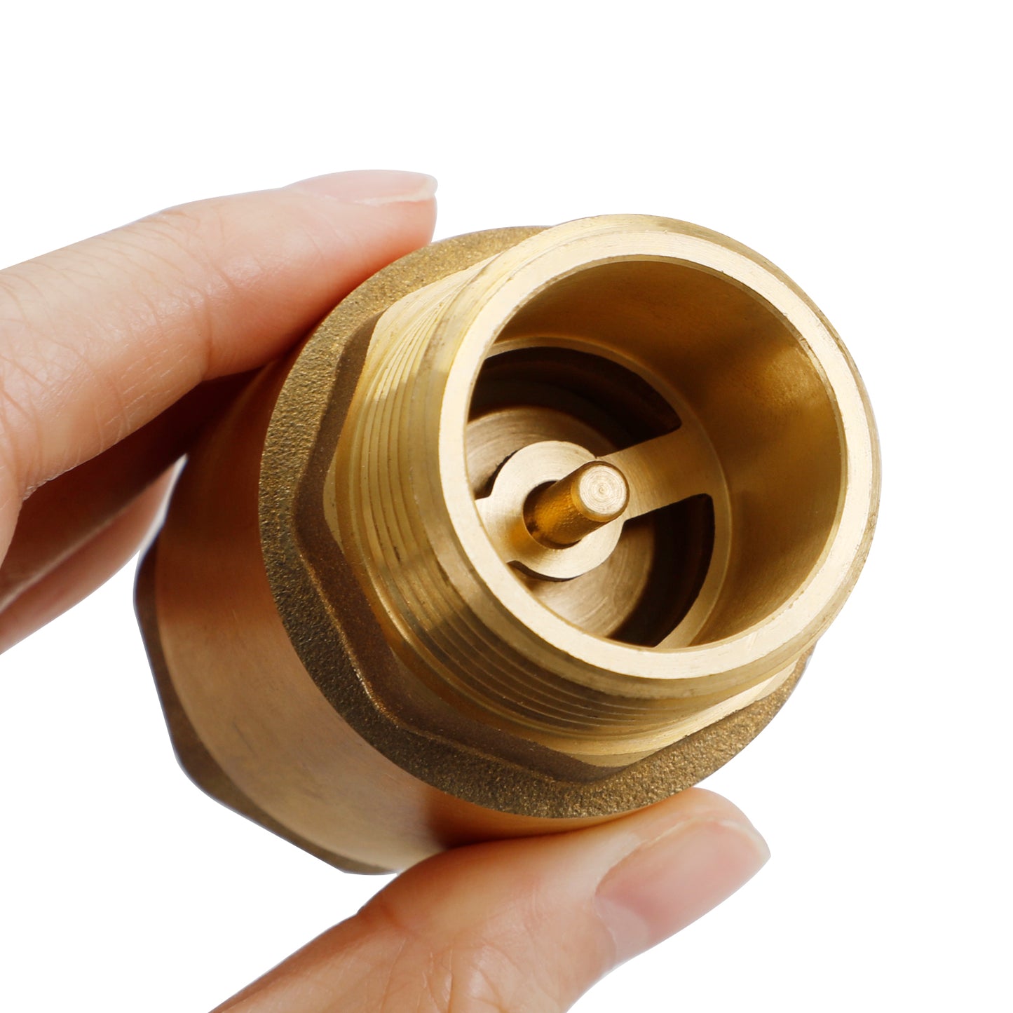 Brass Check Valve G1/2" G3/4" G1" M To F Thread Non-Return Backflow Prevention, G1"