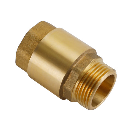 Brass Check Valve G1/2" G3/4" G1" M To F Thread Non-Return Backflow Prevention, G1"
