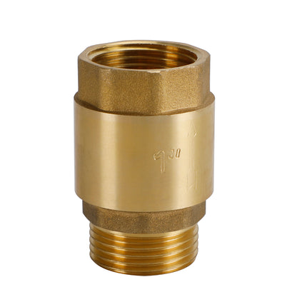 Brass Check Valve G1/2" G3/4" G1" M To F Thread Non-Return Backflow Prevention, G1"