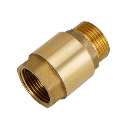 Brass Check Valve G1/2" G3/4" G1" M To F Thread Non-Return Backflow Prevention, G1"