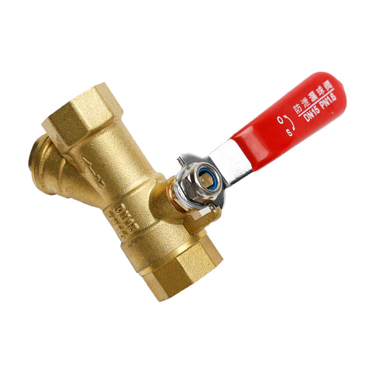 1/2" BSP Brass Y Type Strainer Filter Ball Valve Equal Female Thread