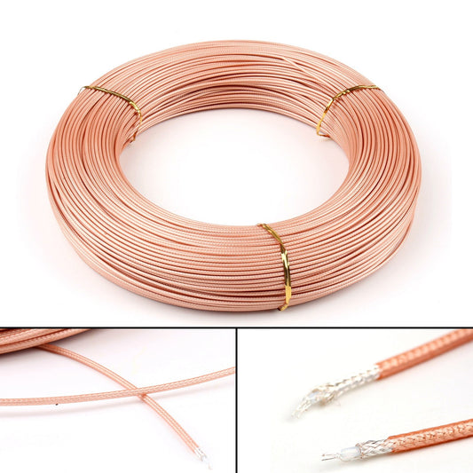 50M RG316 RF Coax Coaxial cable Connector 50ohm M17/113 Shielded Pigtail