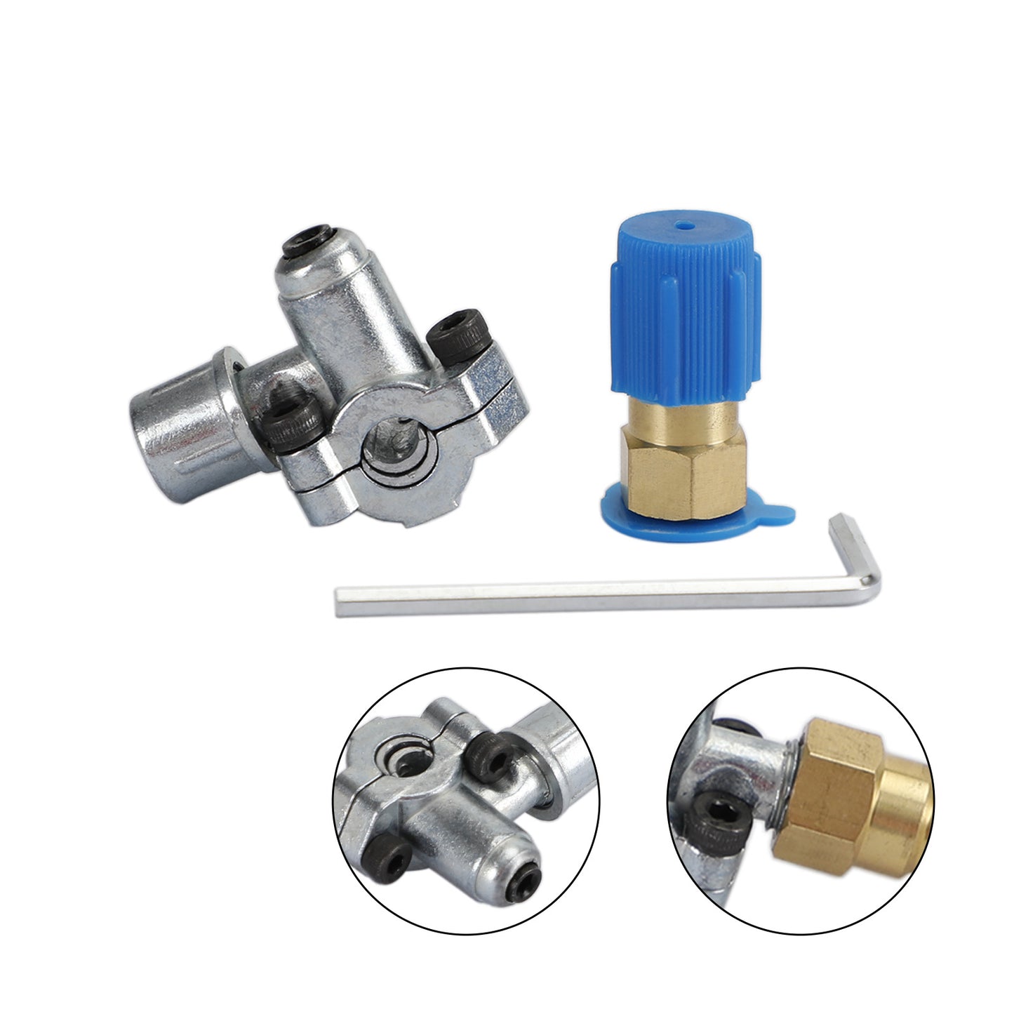 For Refrigerant R12 R22 R134A A/C Retrofit Valve&BPV31 Bullet Piercing Tap Kits