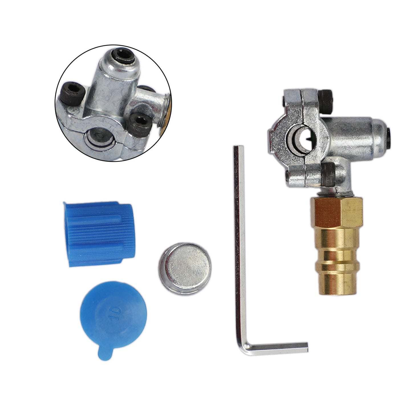 For Refrigerant R12 R22 R134A A/C Retrofit Valve&BPV31 Bullet Piercing Tap Kits