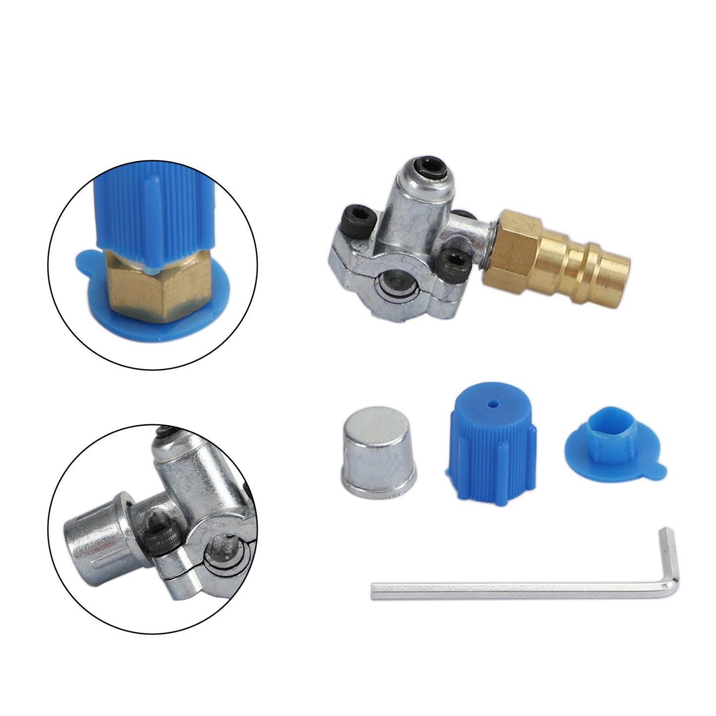 For Refrigerant R12 R22 R134A A/C Retrofit Valve&BPV31 Bullet Piercing Tap Kits
