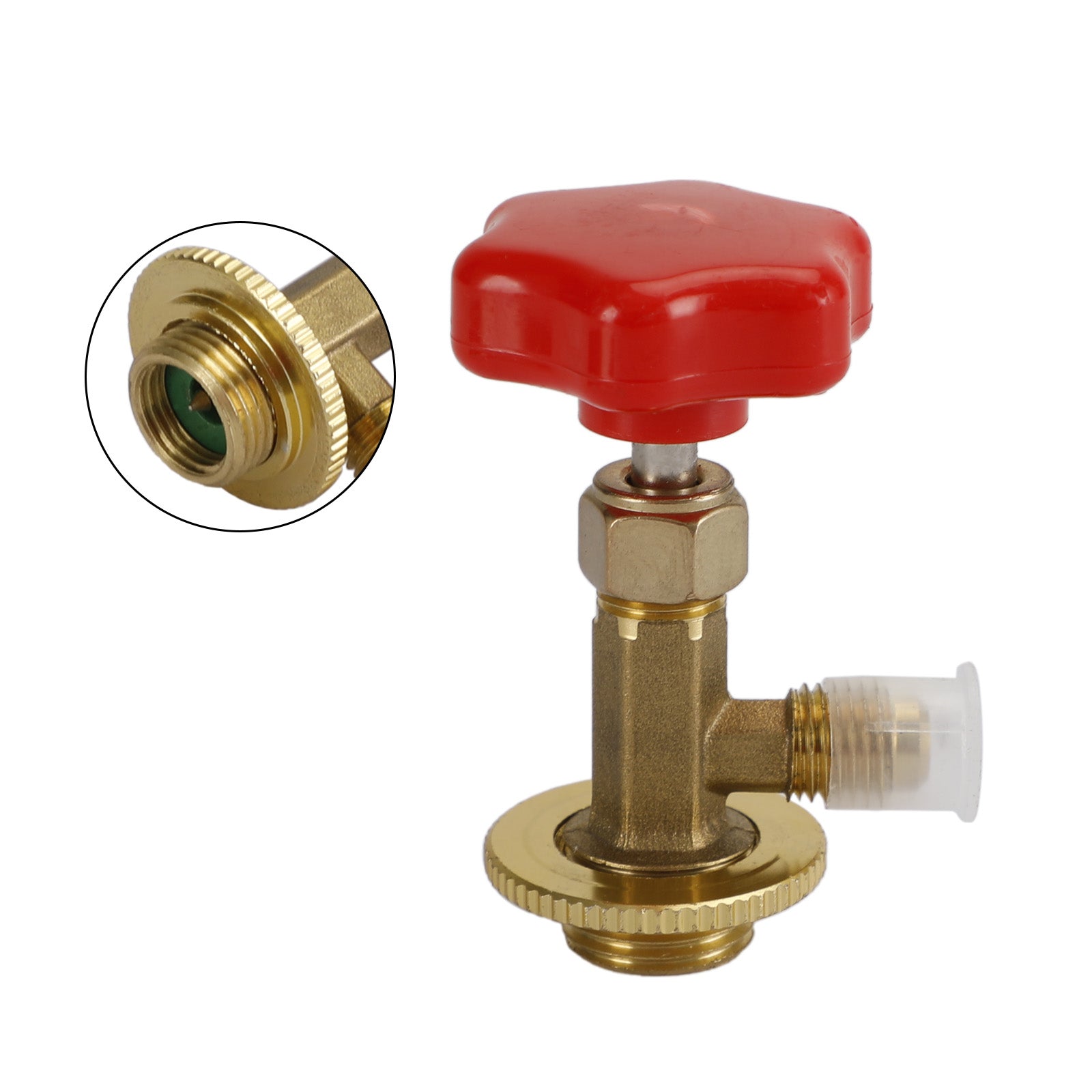 R134A Refrigerant AC Can Bottle Tap 1/2 1/4 SAE Alloy Adapter Opener Valve