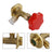 1/4" SAE R134a Refrigerant Brass AC Can Bottle Tap Adapter Opener Valve