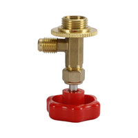 1/4" SAE R134a Refrigerant Brass AC Can Bottle Tap Adapter Opener Valve