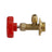 1/4" SAE R134a Refrigerant Brass AC Can Bottle Tap Adapter Opener Valve