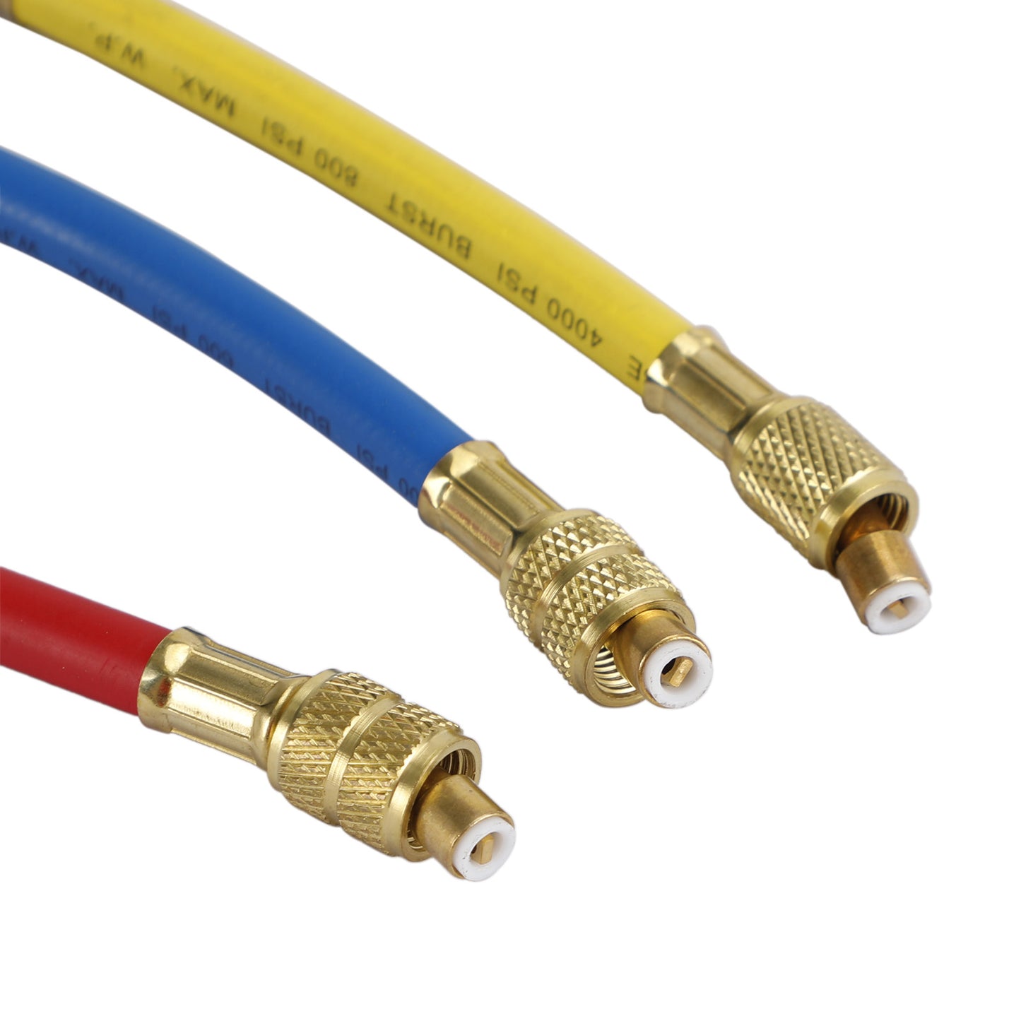 Charging Refrigeration Hose Air Condition HVAC 3Pcs R410A Ball Valves Set