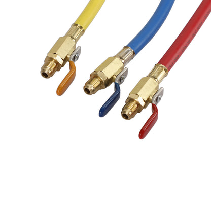 Charging Refrigeration Hose Air Condition HVAC 3Pcs R410A Ball Valves Set