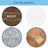 Furniture Table Chair Leg Non-Slip Self-Adhesive Floor Protector EVA Sticky Pads, 10mm / 90pads