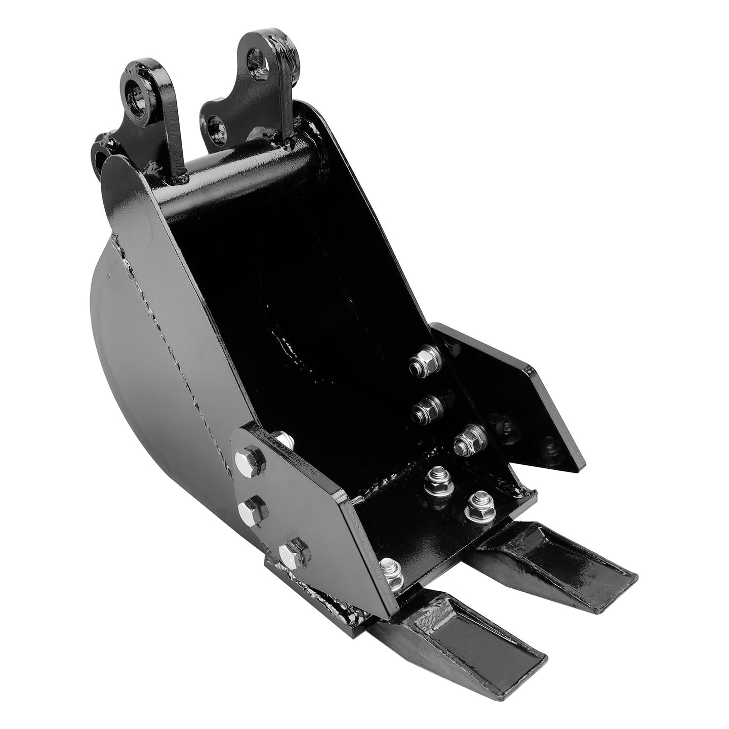 2-Tooth Mini Excavator Trenching Bucket 200mm Narrow Rock Digging Attachment