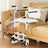 Hydraulic Patient Transfer Wheelchair – Removable Split-Type Chair, 250lb Capacity