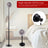 3 Colors Dimmable for Bedroom/Office-Walnut Adjustable LED Floor & Table Lamp