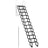 12-Step Folding Attic Ladder for 27.6" x 23.6" Wall Opening, 600 lbs Capacity Pull-Down Loft Stairs, up to 9.84ft Ceiling Height (Black)