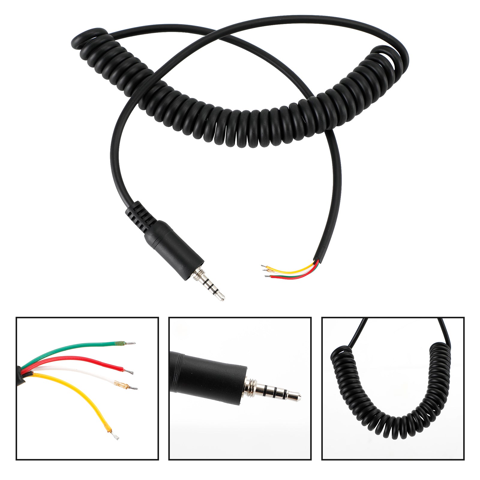 4 Wire Speaker Mic Cable Line for Yaesu VX120 VX127 VX170 VX177 VX6E VX7E Radio