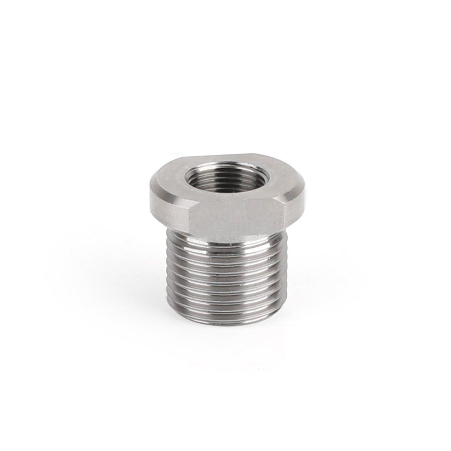 1/2-28 to 3/4-16 Threaded Oil Filter Adapter Stainless Steel