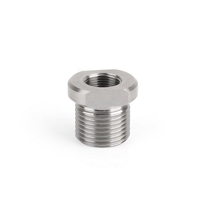 1/2-28 to 3/4-16 Threaded Oil Filter Adapter Stainless Steel