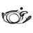 ICOM F1000-011 Curved Earhook Headset For ICOM U86 F4033 V88 U88 G88 T10 Radio