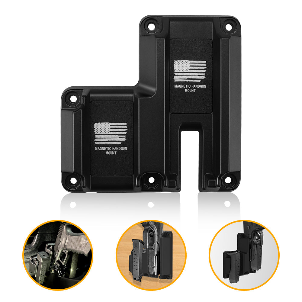 Double Layer ClipGun Magnet Mount Magnetic Concealed Pistol Holster (Copy)