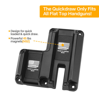 Double Layer ClipGun Magnet Mount Magnetic Concealed Pistol Holster