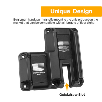 Double Layer ClipGun Magnet Mount Magnetic Concealed Pistol Holster