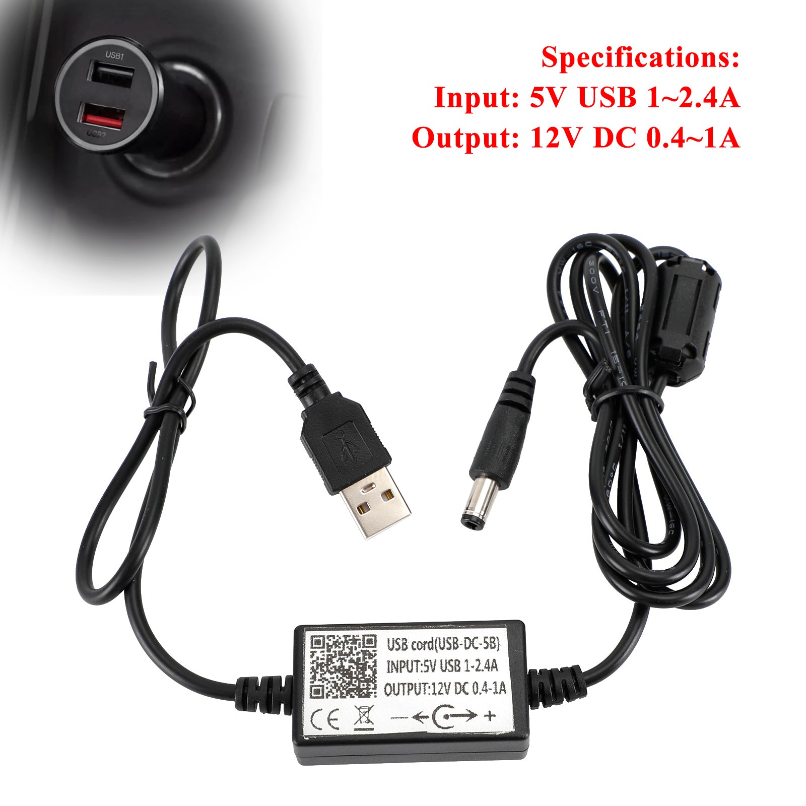 USB-DC-5B Cable Charger For ICOM F21/V8 Battery Charger For Walkie Talkie