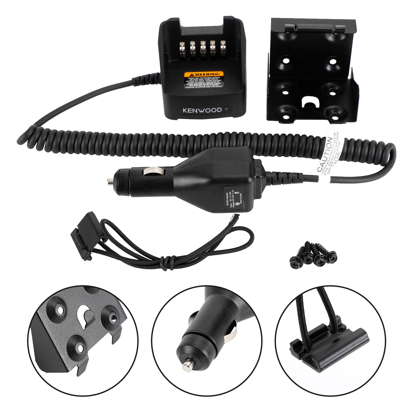 KVC-14 Car Battery Charger For Kenwood TK2100 K2140 K2148 K2160 K3178 Radios
