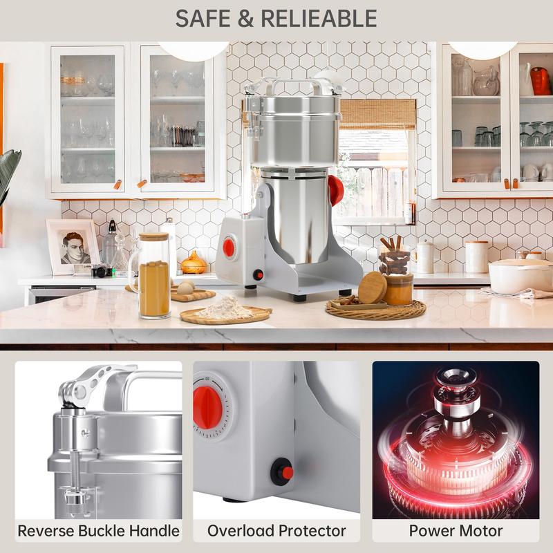 Herb Grain Grinder Electric Mill Cereal Machine-High Speed