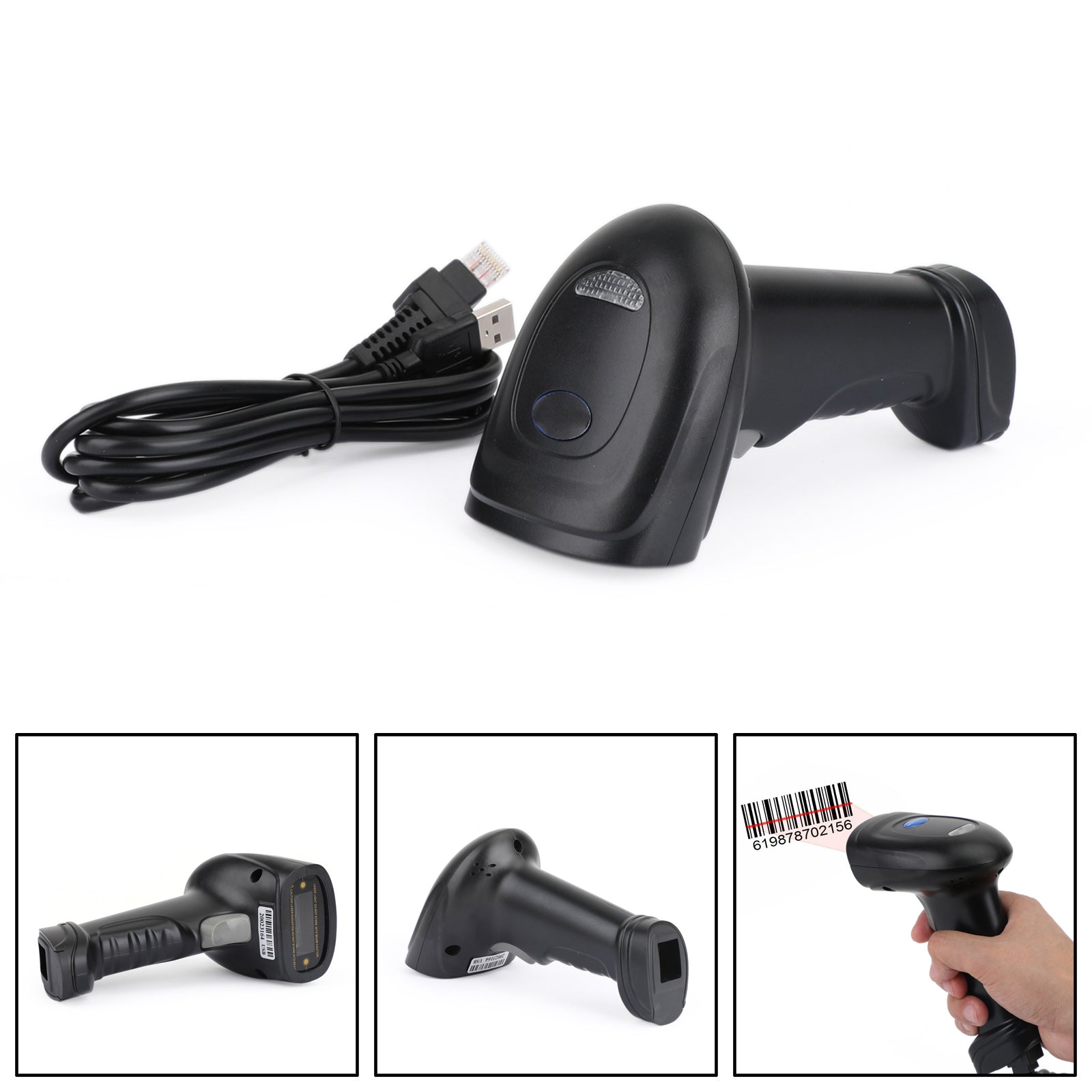 2020 Intelligent USB Laser Scan Barcode Scanner Gun Bar Handheld Code Reader (Copy)