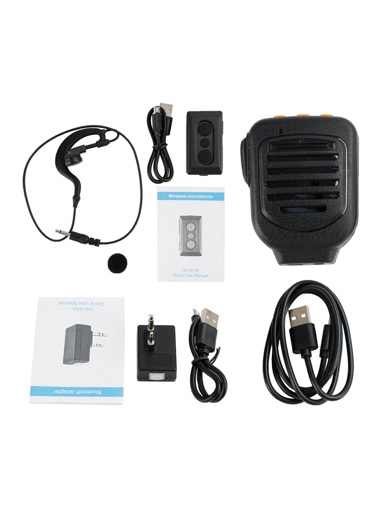 Bluetooth PTT Controller Earphone K Plug Adapter for Baofeng 5R TYT Zello Work