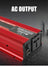 Car Power Converter Inverter DC 12V To AC 220V LCD 2000W Charger Transformer