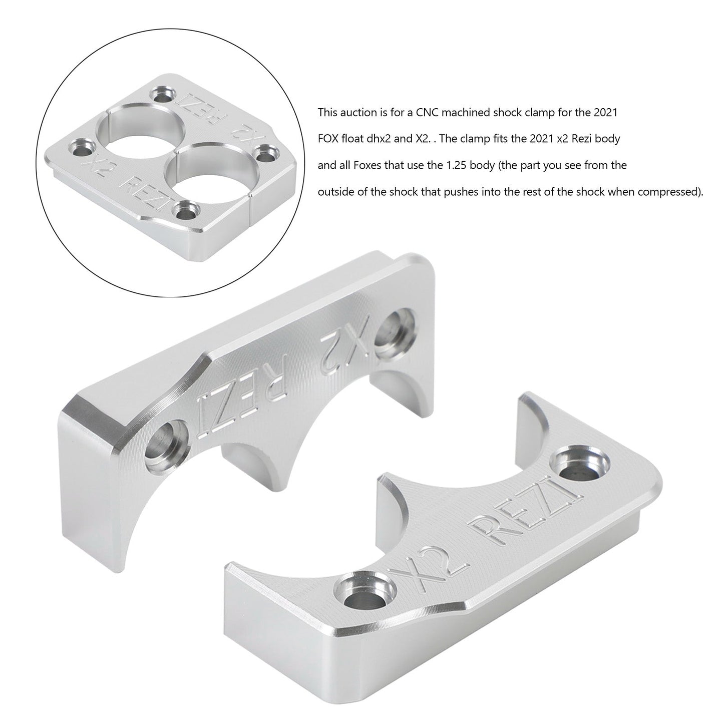 Float Shock Rebuild Kit Clamp+Sealhead+4 Sockets Fox X2 2021 (Copy)