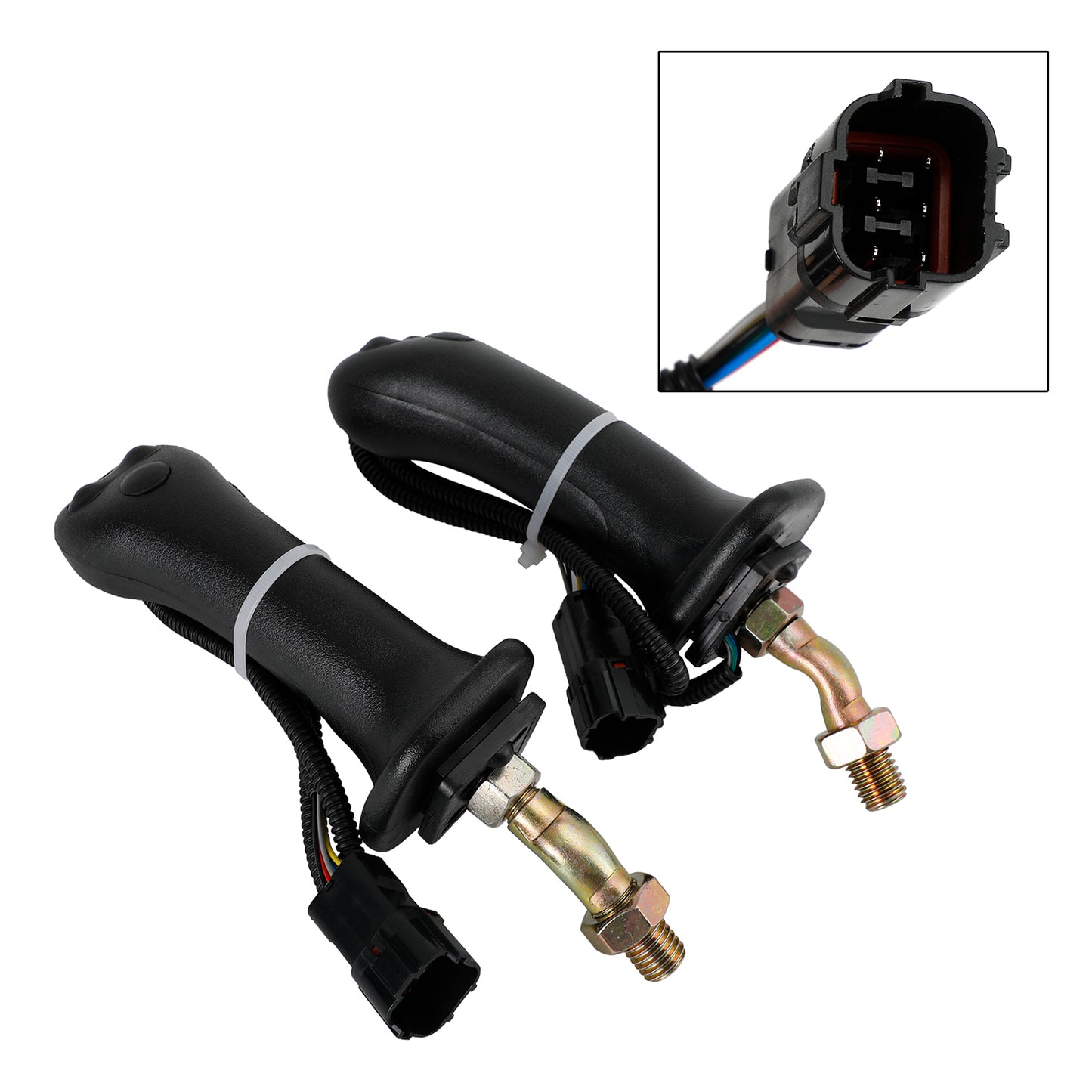 Pair 3 Button Excavator Joystick Handle Fit For Doosan DH DX150 225 300 370-9C