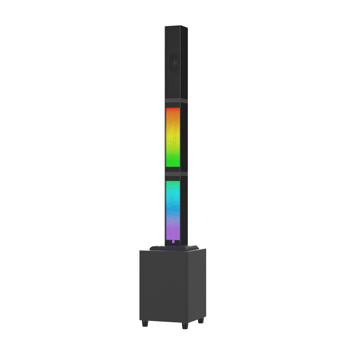 2.1 Channel Bluetooth Speaker System for Home Theater, Detachable Sound Tower with 4" Subwoofer, RGB Lights & Remote for TV, Gaming, Karaoke