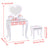Kids Girls Vanity Table Children Dressing Mirror Make Up Desk Toy Play Gift Set