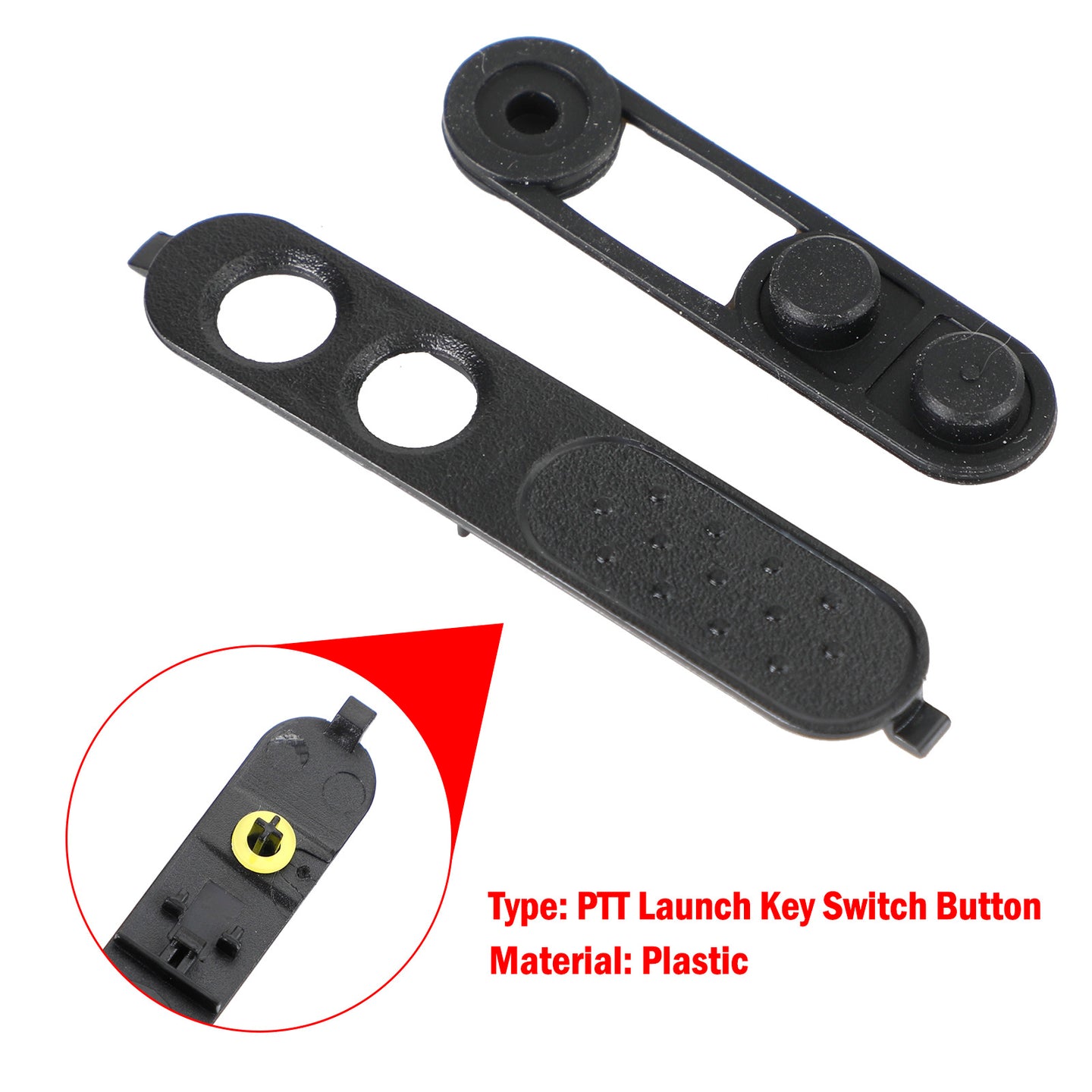 1Pcs PTT Walkie Talkie Launch Button Plastic Frame For XIR P3688 DEP450 DP1400