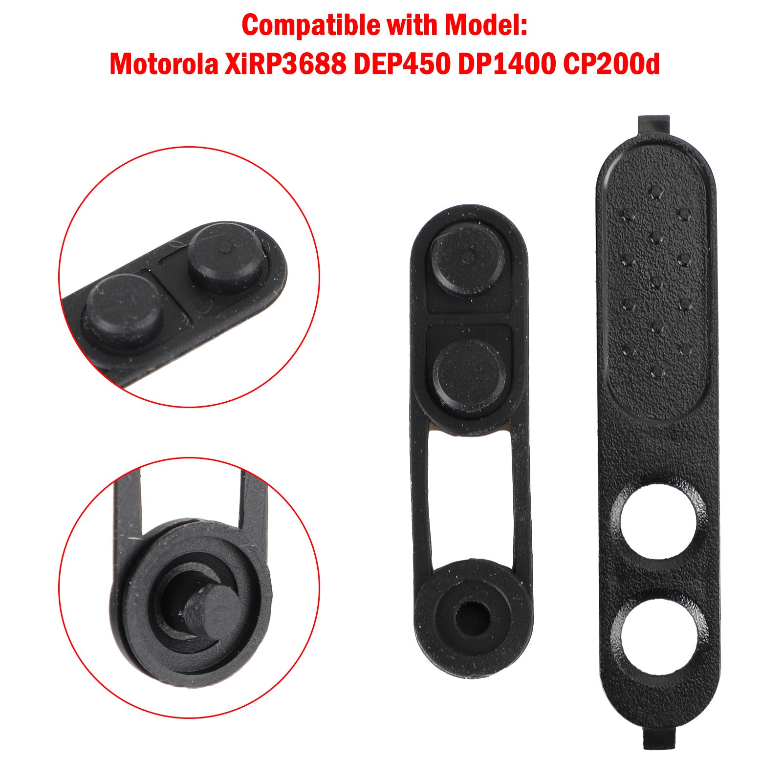 1Pcs PTT Walkie Talkie Launch Button Plastic Frame For XIR P3688 DEP450 DP1400
