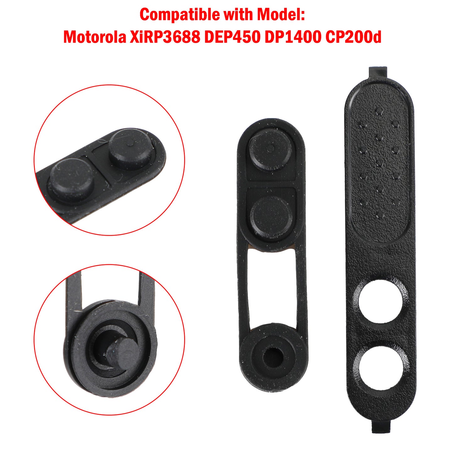 1Pcs PTT Walkie Talkie Launch Button Plastic Frame For XIR P3688 DEP450 DP1400