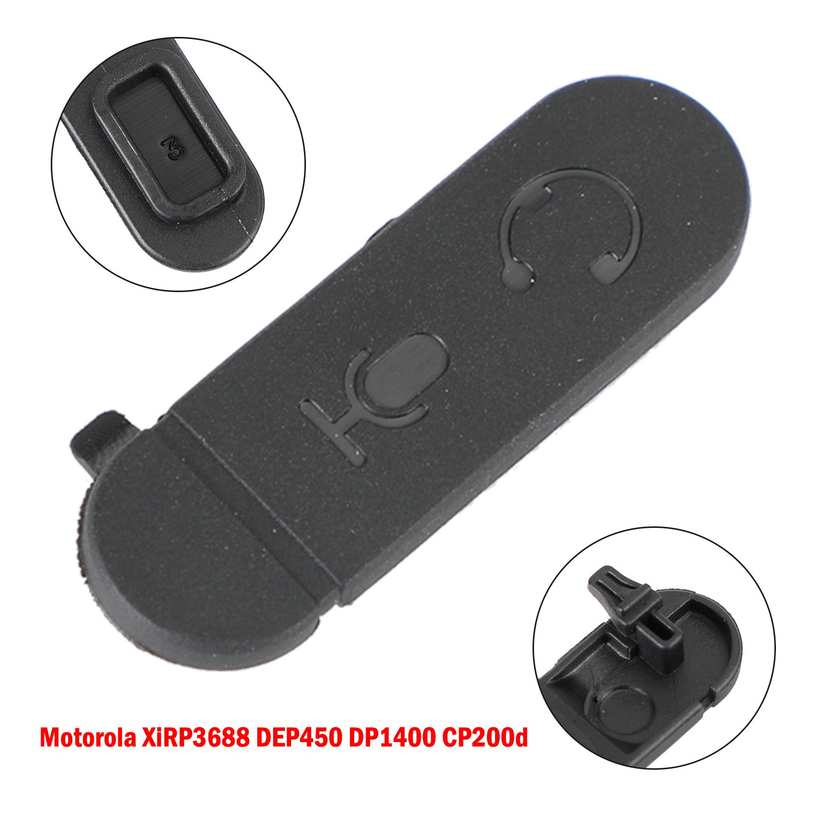 1 Pcs Side Dust Cover for XIR P3688 DEP450 DP1400 CP200D Walkie Talkie Radio