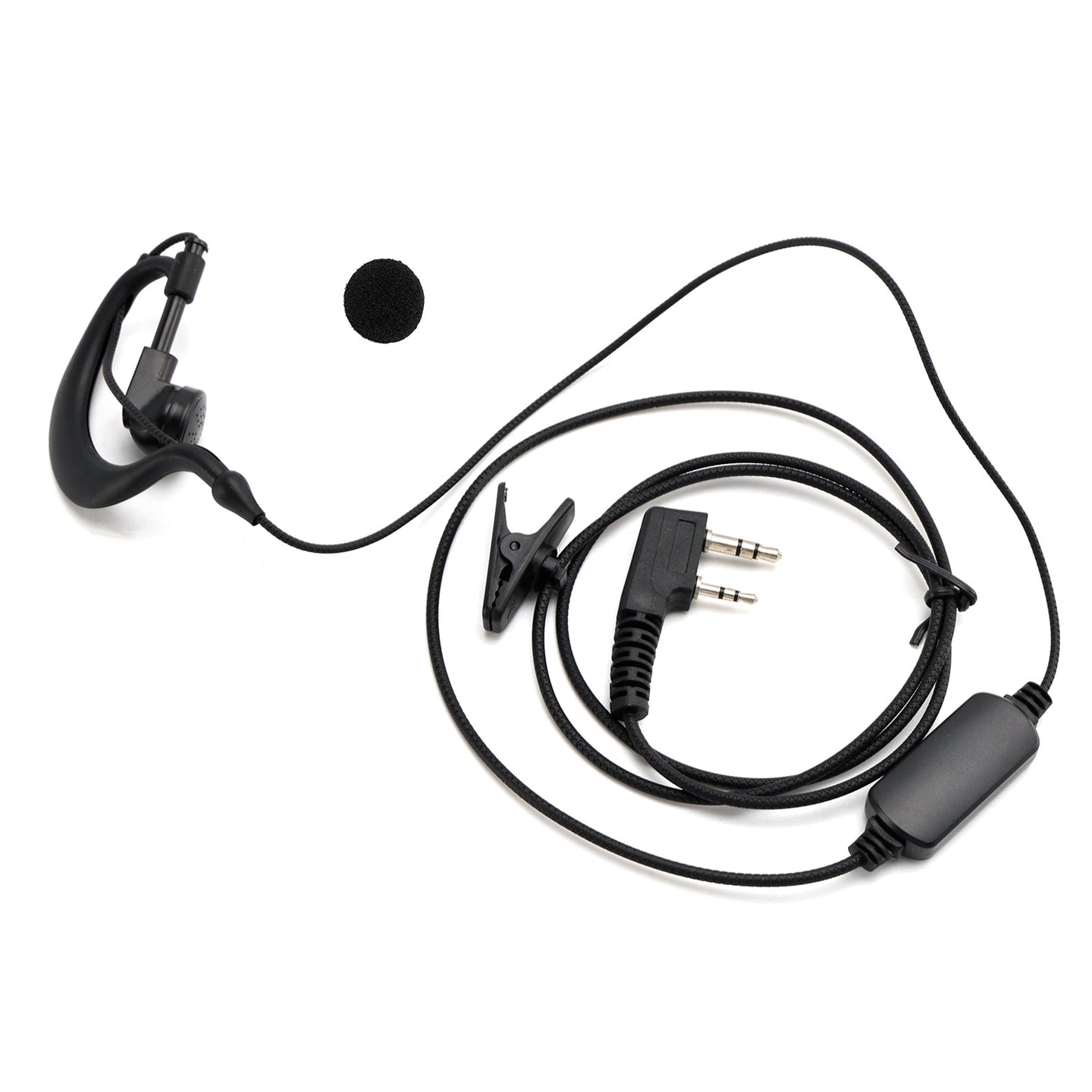 K-031 Pressure Wire Earhook Headset For TK-208 TH-D7 RPU416A KG-UVD1 TG-K4AT